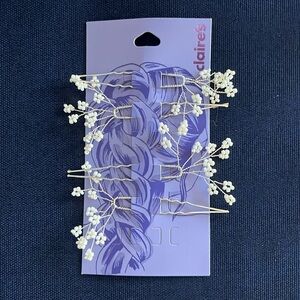 NWT Claire’s Faux Pearls Decorative Hair Pins